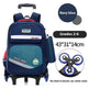 Portable Burden Alleviation Bull Wheel Trolley Schoolbag Bookbag for Boy and Girl - EX-STOCK CANADA