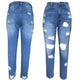 Ripped Slim Fit Baggy Jeans Pant For Women - EX-STOCK Canada