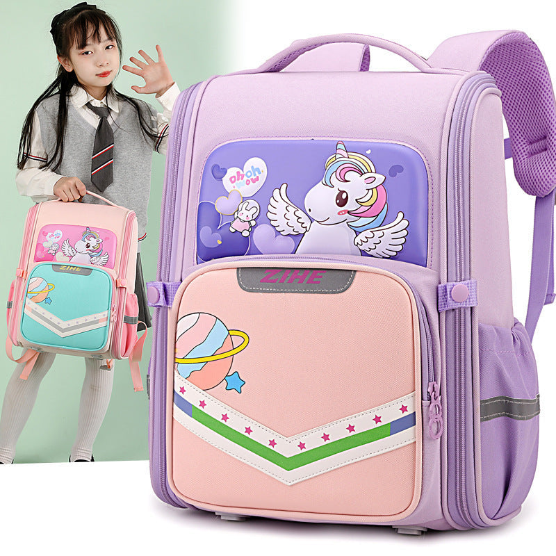 Cartoon Backpack For Reducing Burden And Protecting The Spine EX-STOCK
