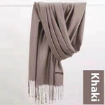 Pure Color Warm Keeping Scarf All-match Cashmere Shawl - EX-STOCK Canada
