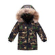 Children's Down And Wadded Jacket Camouflage Fur Collar Detachable Thickened Warm - EX-STOCK Canada
