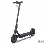Black electric scooter on a white background EX-STOCK Canada 