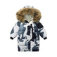 Big Fur Collar Mid-length Medium And Large Children's Clothing Thick Winter Wear Coat - EX-STOCK Canada
