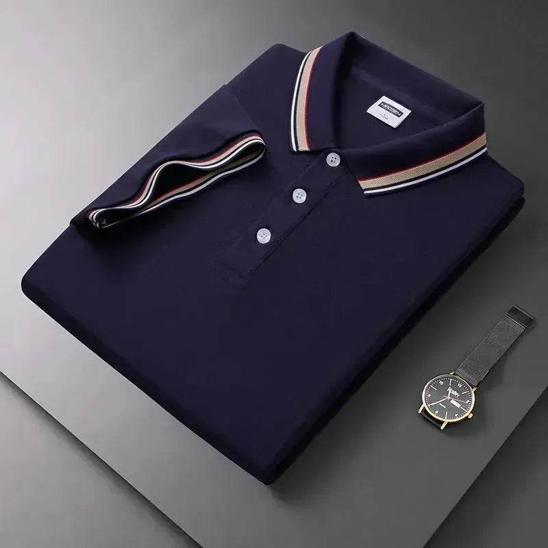 Summer Men's Polo Shirt Lapel T-shirt Collar T-shirt for Men - EX-STOCK Canada