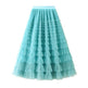 Cake Skirt Women's White Gauze long Layered tulle Skirt - EX-STOCK Canada