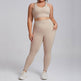 Plus Size Women Sports Workout Gym - Sleeveless Crop and Pant - EX-STOCK Canada