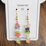 Handmade DIY Natural Crystal Stone Beaded Earrings - EX-STOCK Canada