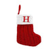 Cute Letters Christmas Stockings Decorative Creative Tree Pendant Wool Knitted Socks - EX-STOCK CANADA
