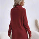Autumn Winter Solid Cashmere Loose Mini Turtleneck sweater Dress - EX-STOCK Canada