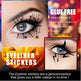 Halloween Eyeliner Patch, Scary Fashion Party Makeup Kit Bat Spider Decorative Eyeliner Eyeshadow Patch - EX-STOCK Canada