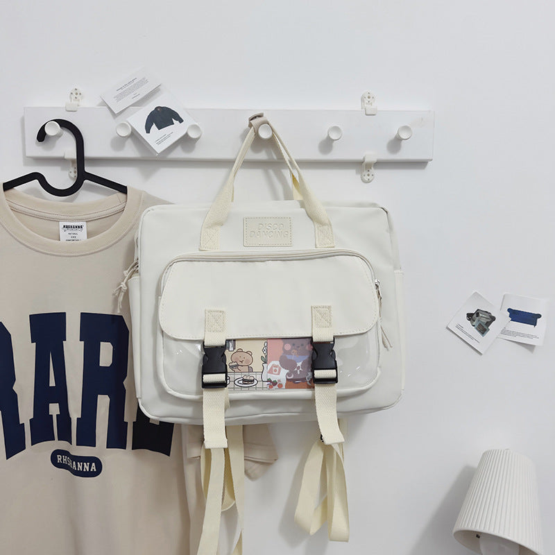 Soft Girl Cute Cartoon Teenage College Student Lightweight Tote Backpack EX-STOCK