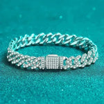 Cuban Link Chain Moissanite Bracelet - EX-STOCK CANADA