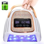Rechargeable UV LED Nail Lamp, Cordless Nail Lamp For Gel Polish, UV Nail Lamp With 4 Timer Setting And Handle, Professional Nail UV Light For Gel Nails With 30 Beads For Salon And Home EX-STOCK Canada 