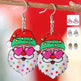 Funny Santa Claus Earrings Christmas Pendant Earrings Gift - EX-STOCK CANADA