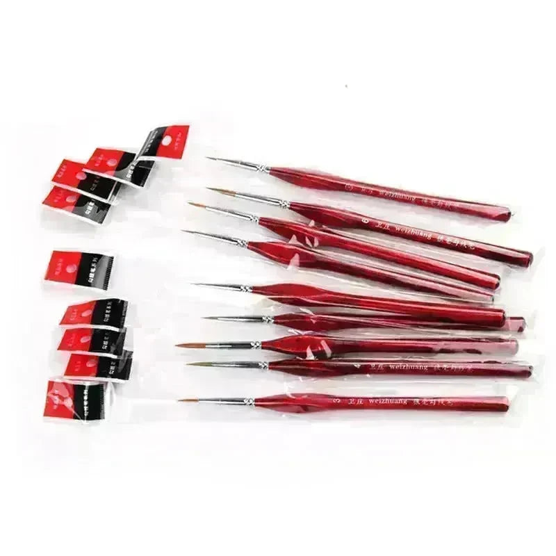 Gouache Oil Painting Watercolor Hand-painted Crochet Pen Paint Brush Miniature and Micro Detail Paint Brush, Triangular Grip Handles Art Brushes For  Acrylic Painting - EX-STOCK CANADA