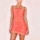 Ladies White bodycon dress Spaghetti Straps Sash Mini Bandage dress for Club Party - EX-STOCK Canada
