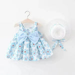 Casual Newborn Baby girl Printed Bow Princess Dress - EX-STOCK Canada