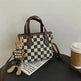 Fashion Houndstooth Shoulder Bags Portable Checkerboard Handbags All-match Messenger Crossbody Bag Women - EX-STOCK CANADA