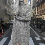 Autumn Winter Cashmere Mini High Neck Sweater Dress - EX-STOCK Canada