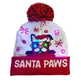 LED Christmas Hat Sweater Knitted Beanie Christmas Light Up Knitted Hat Christmas Gift  Kids Xmas New Year Decorations - EX-STOCK CANADA