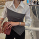 Chemise ajustée de style coréen pour le commute - EX-STOCK Canada