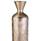22 Tall Polyresin Decorative Vase, Weave Rose Gold Design EX-STOCK