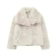 Winter Plush Open front Coat Thick lapel Outwear Faux Fur Coat women - EX-STOCK CANADA