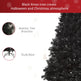 7ft Artificial Christmas Tree Holiday Home Indoor Decoration With Automatic Open, Black EX-STOCK Canada 