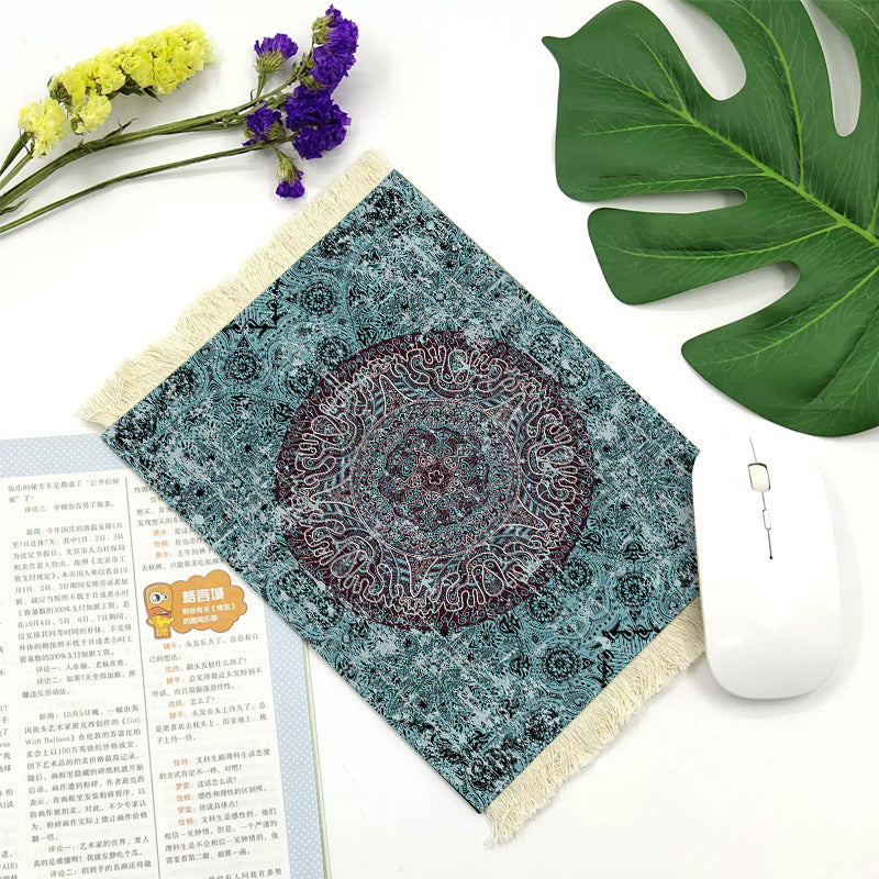Office mouse pad, Suede fringe mouse pad Hot rubber  Bohemian style Hypersku