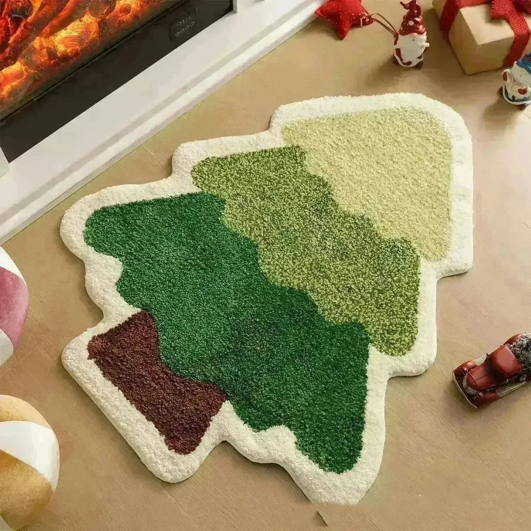 Nordic Christmas Tree Cashmere Mat - EX-STOCK CANADA