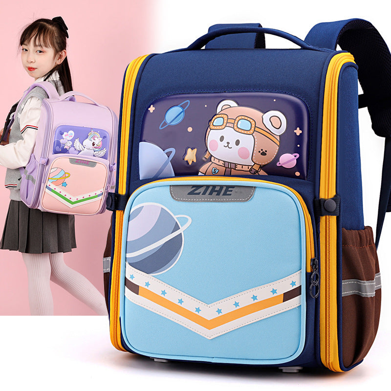 Cartoon Backpack For Reducing Burden And Protecting The Spine EX-STOCK