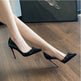 Sexy Pointed Thin Heel High-heeled Shoes For Women, Versatile Bow Tie Single Shoes 