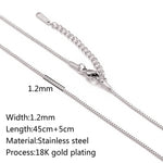 Stainless Steel Vacuum Vapor Plating 18K Gold Color Protection Lip Chain Necklace - EX-STOCK Canada