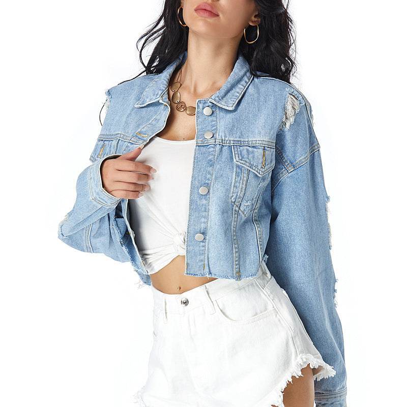 Denim Jacket Women European And American Foreign Trade EX-STOCK Canada 