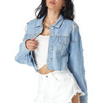 Denim Jacket Women European And American Foreign Trade EX-STOCK Canada 