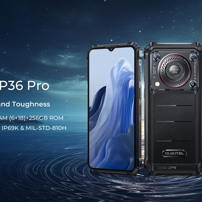 OUKITEL WP36 Pro Rugged Smartphone – 256GB, IP69K, Black