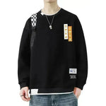 Men's Casual Sweatshirt Round Neck Pullover Top - EX-STOCK CANADA