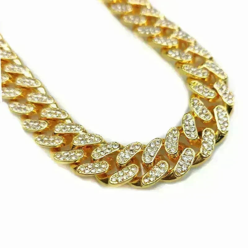 Zinc Alloy Wide Hip Hop Cuban Link Chain Necklace - EX-STOCK CANADA