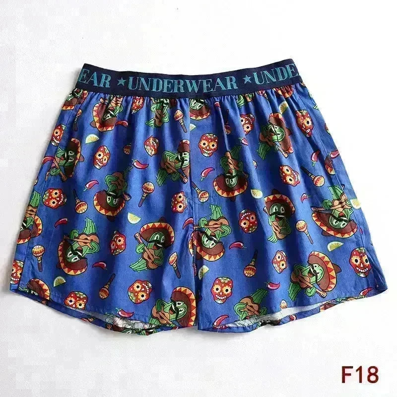 Cartoon Printed Cotton Men's Underwear Loose Boxer Short Breathable - EX-STOCK CANADA