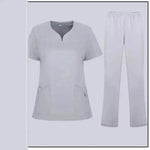 Women Nurse Uniform Female - Hospital Nurse Costume - V Neck Top Pants Set - EX-STOCK Canada