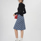 Plaid A- Line Skirt Women's High Waist student Midi Skirt - EX-STOCK Canada