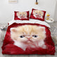 White Cute Cat Bedding Set Girl Ladies Bedroom Comfort Duvet Cover EX-STOCK Canada 