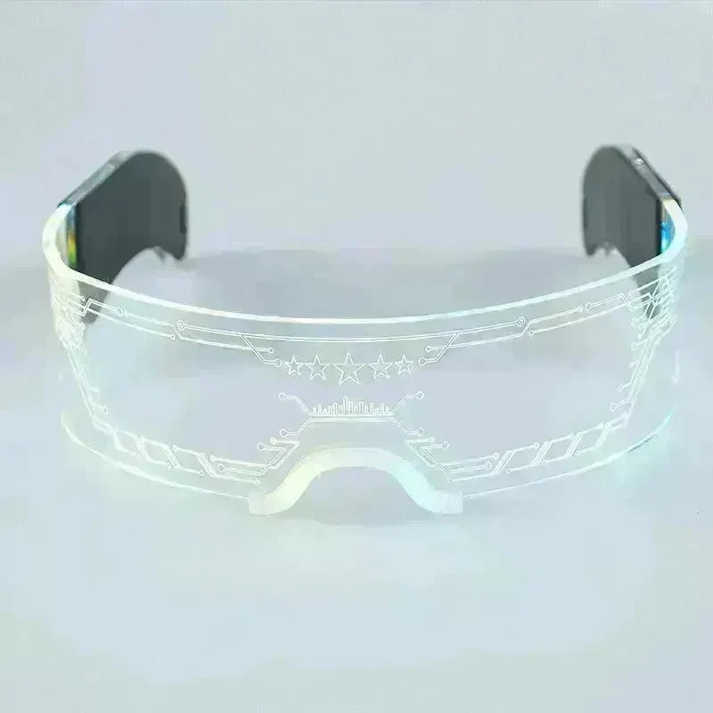 Trendy Unisex 3D Luminous LED Light up Glasses for cosplay Rave Festivals Bars Clubs Parties  Futuristic Light up Eyeglass - EX-STOCK CANADA