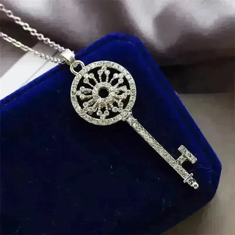 Diamond Garland Key Necklace For Women Reel Chain - EX-STOCK CANADA
