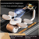 Multifunctional Ab Wheel Roller with Auto-Rebound, LCD Timer & Phone Holder – Gray