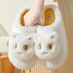 Winter Cotton Cat Slippers Soft Plush Comfy Warm Couple Slip-On House Cute Cat Face Slippers For Winte - EX-STOCK Canada