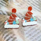 Sweet Christmas Tree Earrings With Rhinestones New Fashion Christmas Acrylic Earrings Women's Jewelry - EX-STOCK CANADA