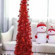 Artificial Tinsel Up Christmas Tree With Stand Gorgeous Collapsible Artificial Christmas Tree For Christmas Decorations - EX-STOCK CANADA