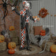 Life Size Halloween Animated Clown With Red Light Up Eyes, Sound Activated Scary Halloween Decorations, Battery Operated EX-STOCK Canada 