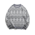 New Trendy Casual Jacquard Knitted Loose Pullover Sweater unisex - EX-STOCK Canada